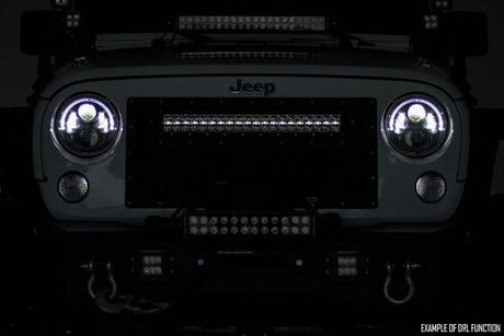 50 Inch Black Series LED Light Bar | Curved | Dual Row | Cool White DRL