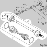 Front CV Axle Halfshaft Assembly for Arctic Cat / Textron Off Road Wildcat XX (2502-708)