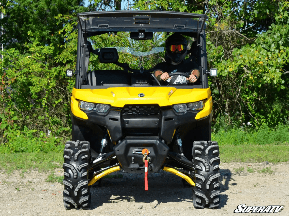 Can-Am Defender Scratch Resistant Flip Windshield by Super ATV