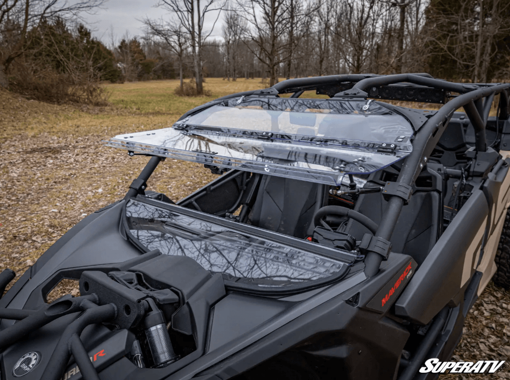 Can-Am Maverick X3 Scratch Resistant Flip Windshield by Super ATV