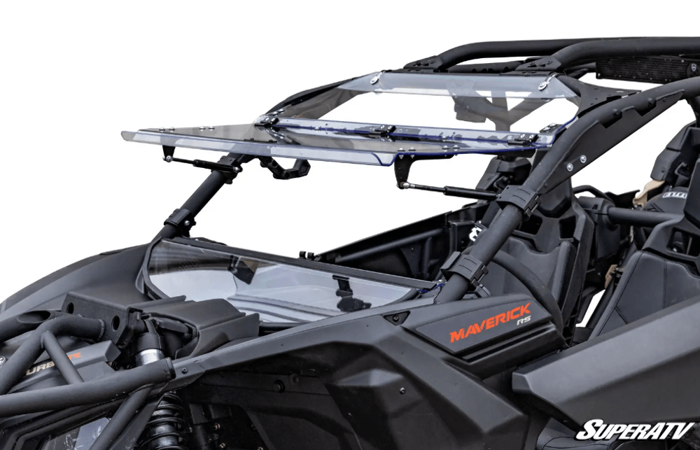 Can-Am Maverick X3 Scratch Resistant Flip Windshield by Super ATV