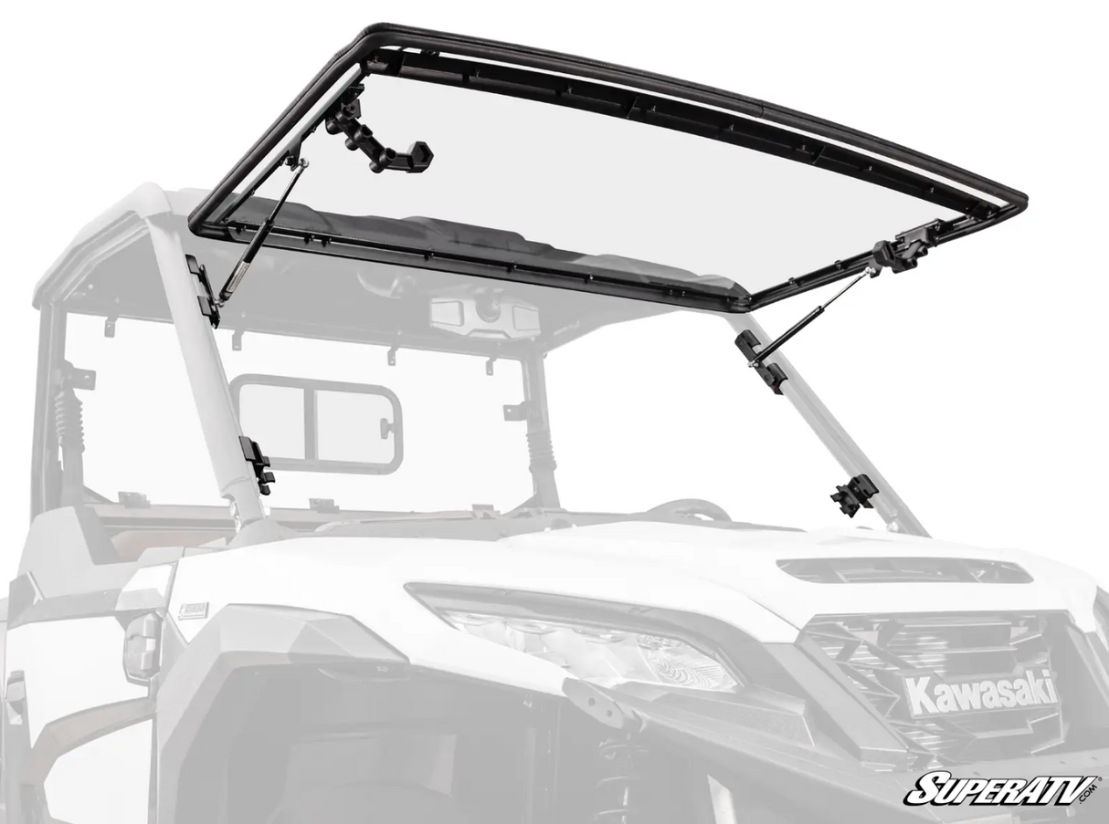 Kawasaki Ridge Scratch-Resistant Flip Windshield by SuperATV