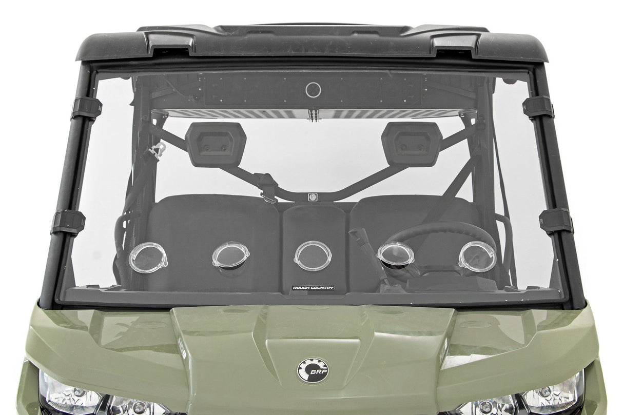 Vented Full Windshield | Scratch Resistant | Can-Am Defender HD 5/HD 8/HD 9/HD 10