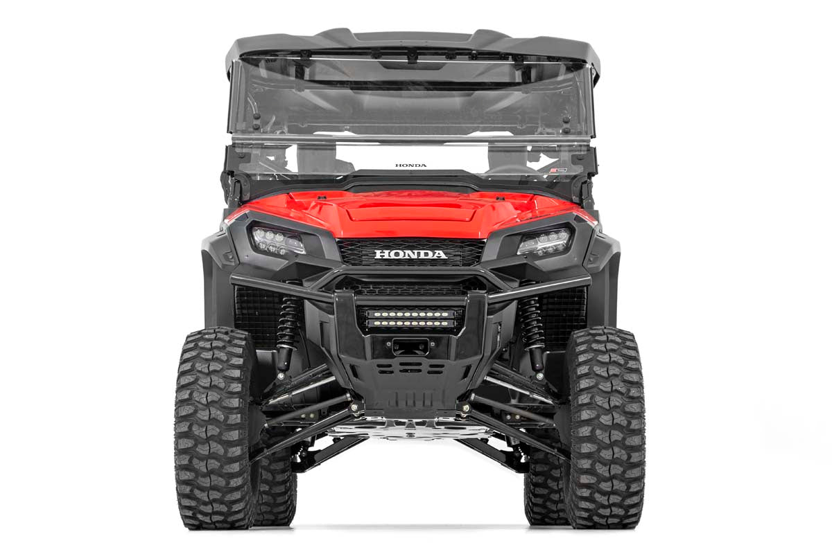 LED Light | Bumper Mount | 10" Black Slimline Pair | Honda Pioneer 1000/Pioneer 1000-5