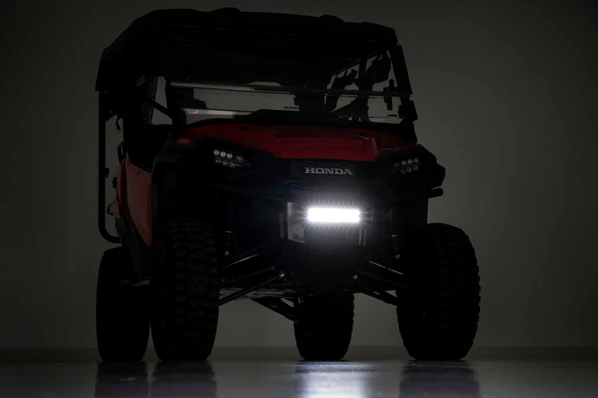 LED Light | Bumper Mount | 10" Black Slimline Pair | Honda Pioneer 1000/Pioneer 1000-5