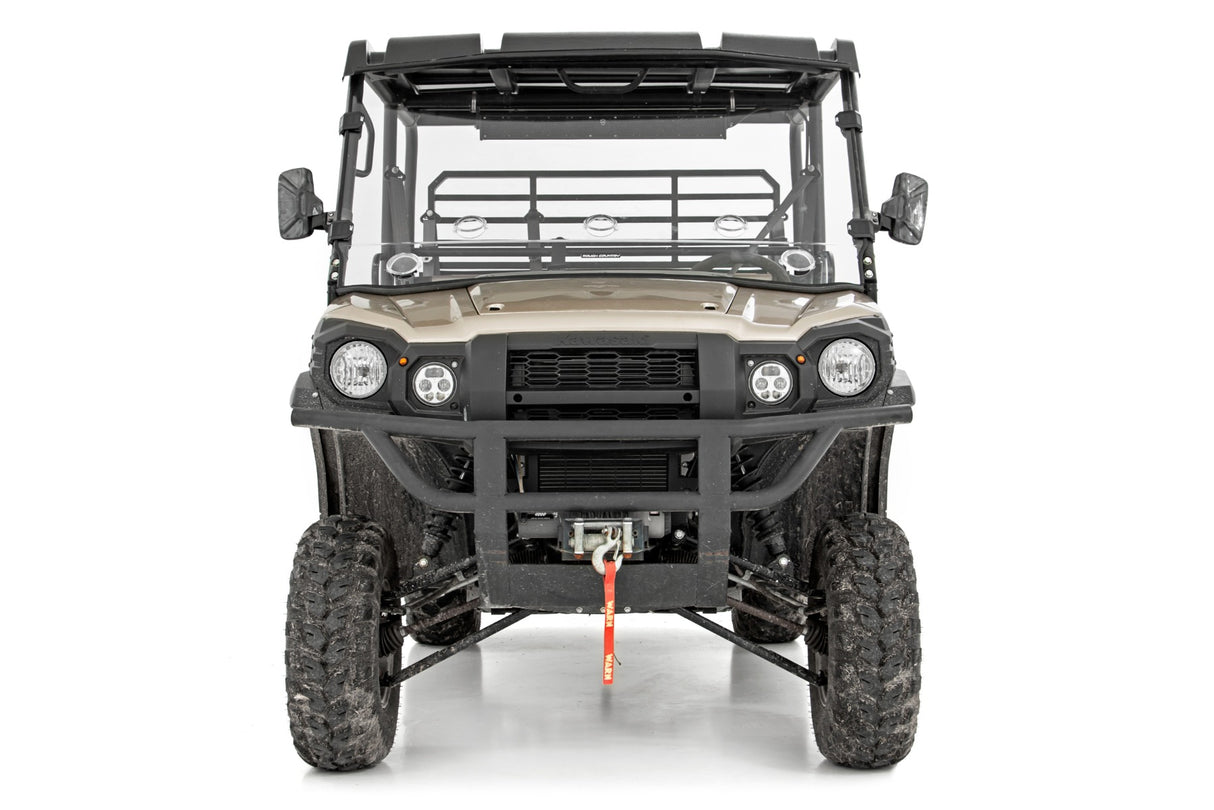 Vented Full Windshield | Scratch Resistant | Kawasaki Mule