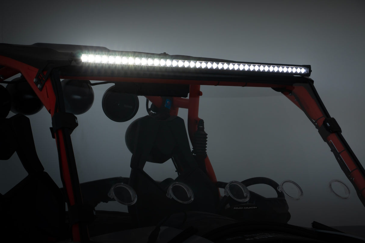 LED Light | Front Mount | 40" Black Dual Row | Can-Am Commander 1000/Maverick