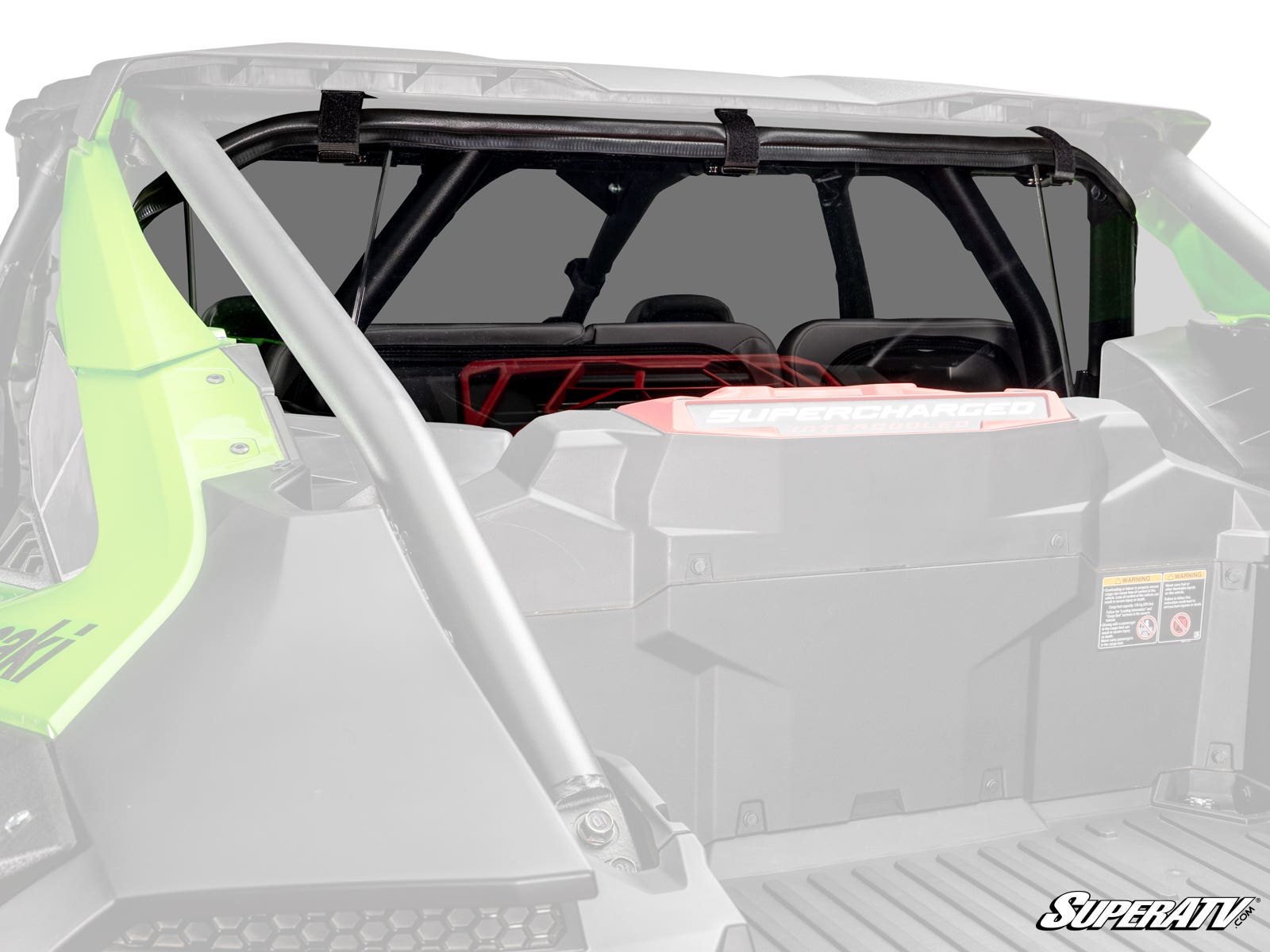 Kawasaki Teryx H2 Rear Windshield – Polycarbonate Mud and Debris