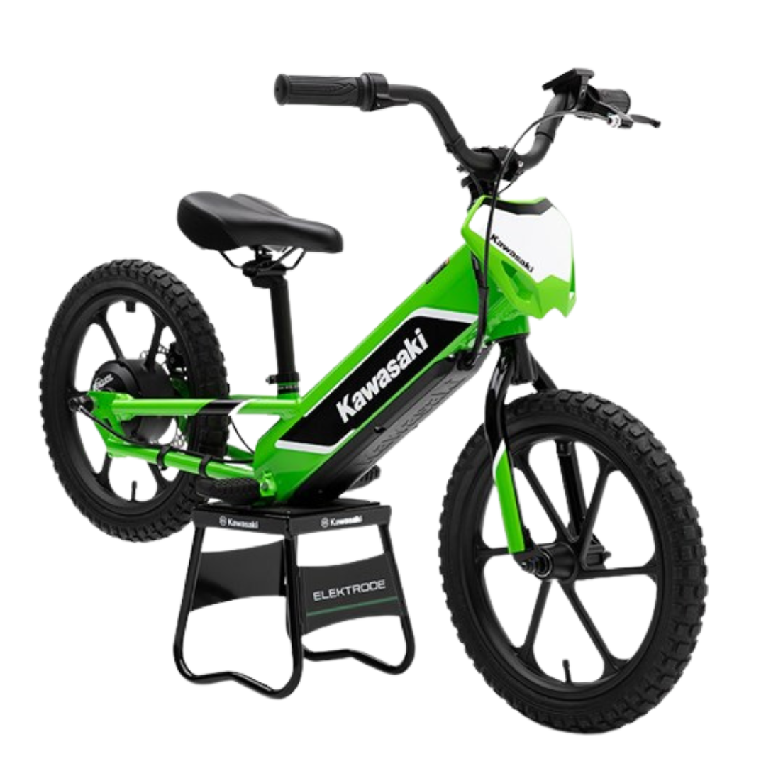 2025 Kawasaki Elektrode Electric Balance Bike Lime Green