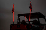 Whip Mount | Bed | 4' Multl-Color LED Whip Pair | Polaris General/Ranger 1000/Ranger XP 900/1000