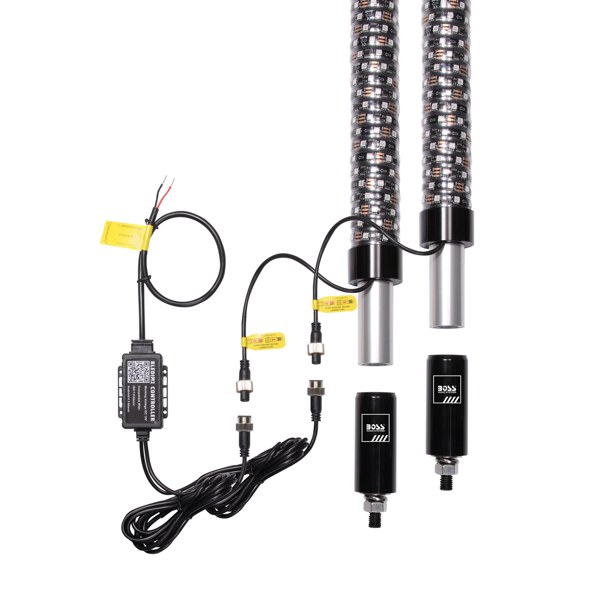 Bluetooth 24" Fat Led Whip 1 Pr Led Fat Whips