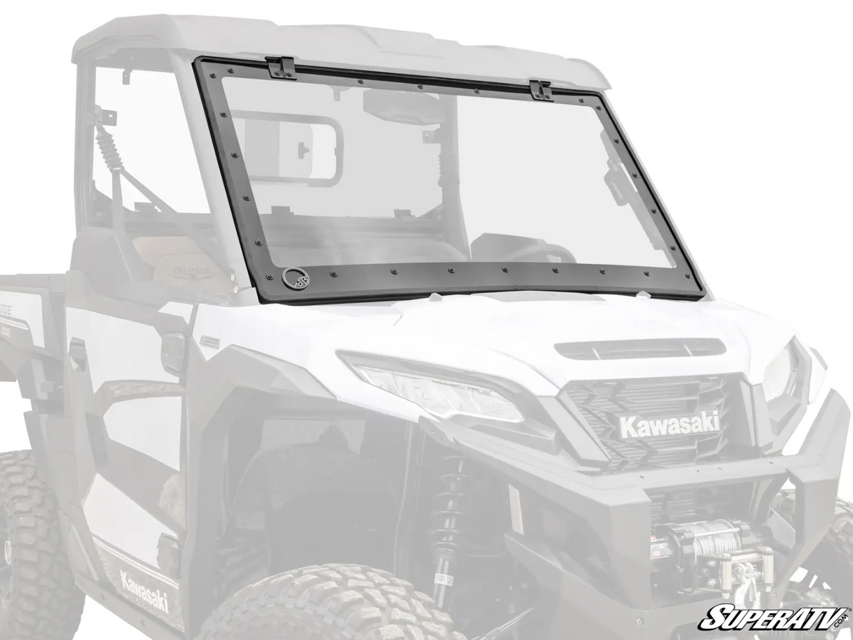 Kawasaki Ridge MaxDrive Power Flip Windshield by SuperATV