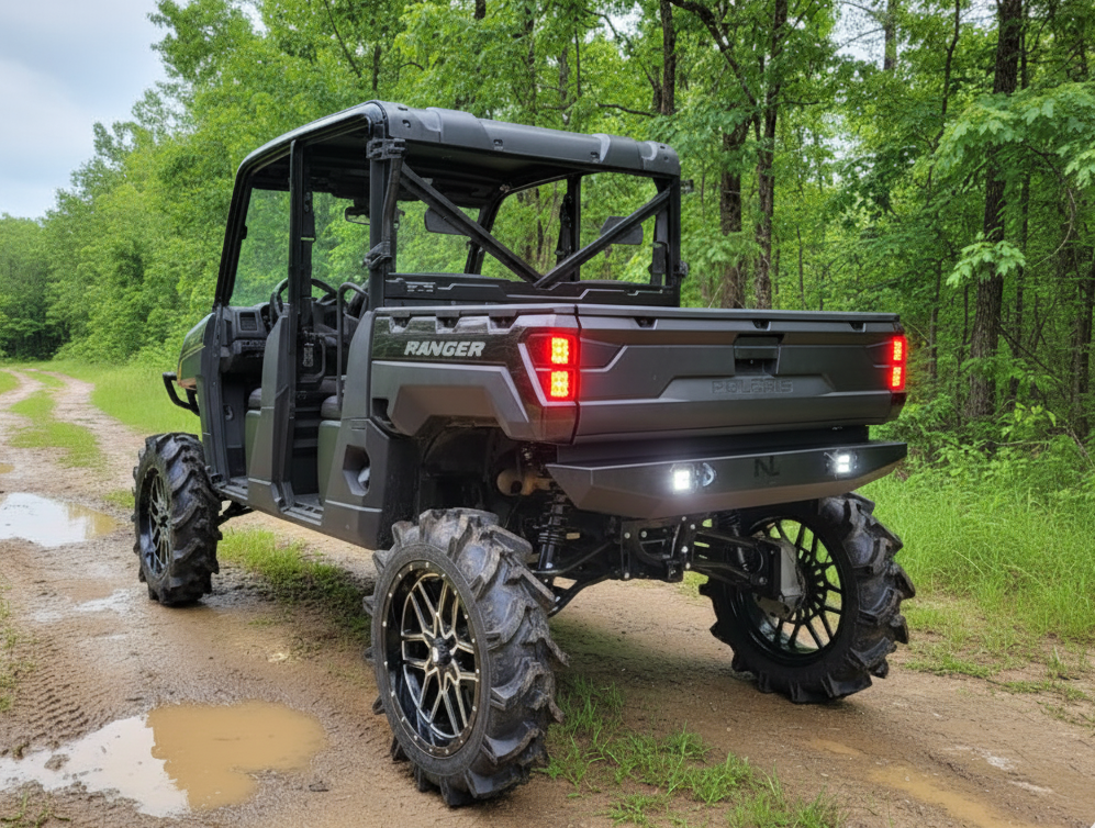 Polaris Ranger Rear Bumper – LED Lights, Made in USA