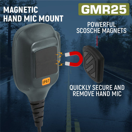 GMR25 Waterproof GMRS Band Mobile Radio with Antenna