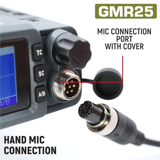 GMR25 Waterproof GMRS Band Mobile Radio with Antenna