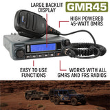 GMR45 High Power GMRS Band Mobile Radio with Antenna