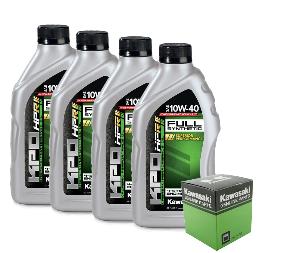 Kawasaki Full Synthetic Oil Change Kit for  Z900, RS, NINJA 1000SX, NINJA ZX-6R, VULCAN 900 & VERSYS 1000