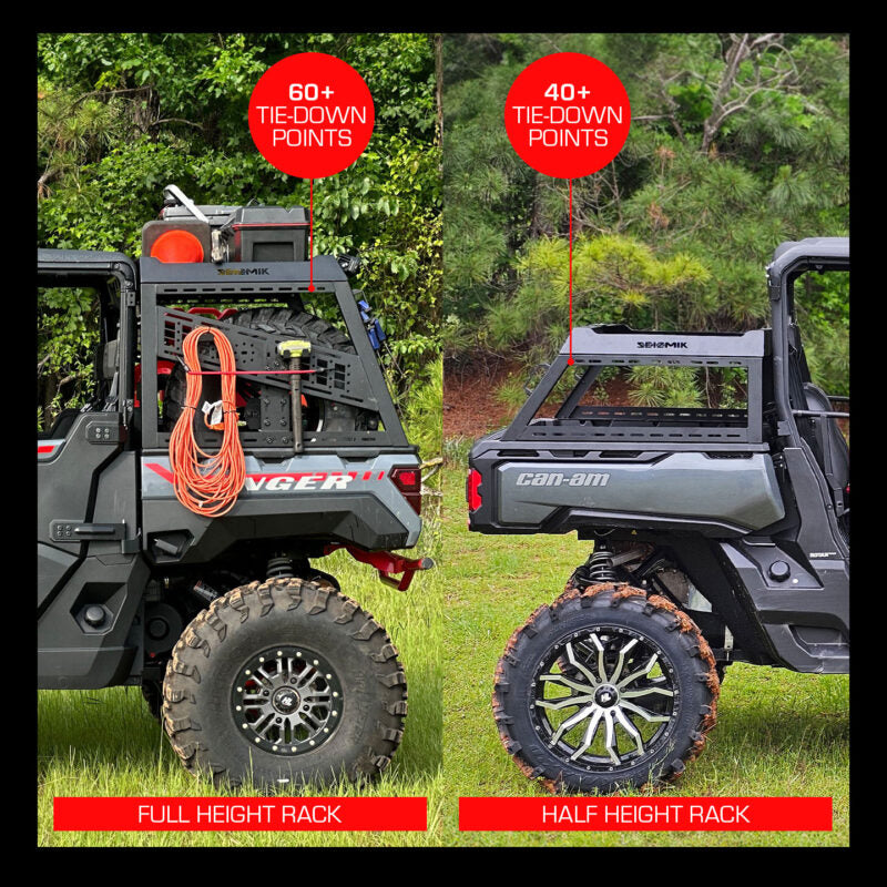 SEIZMIK Bed Rack Kit - Half Height Can Am/Defender | Polaris/Ranger