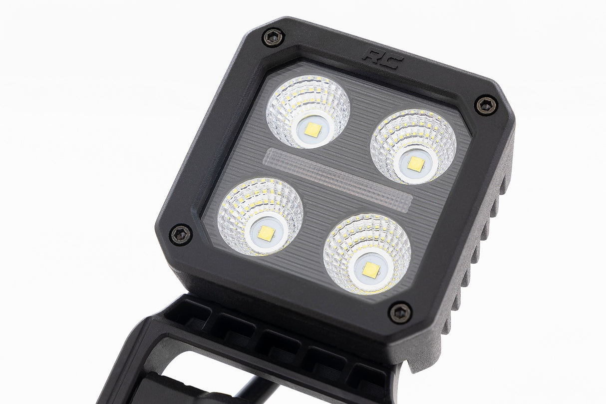 Black Series LED Light Pair | 2 Inch | Flood | Swivel Mount