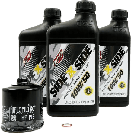 Side X Side Oil Change Kit 10w50 With Oil Filter Polaris - AWESOMEOFFROAD.COM