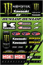 D'COR VISUALS Decal Sheet - Monster Kawasaki 40-20-117 - AWESOMEOFFROAD.COM