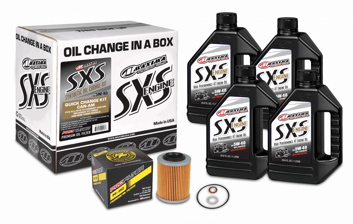 Sxs Quick Change Kit 5w40 With Oil Filter Can Am 78-90135 