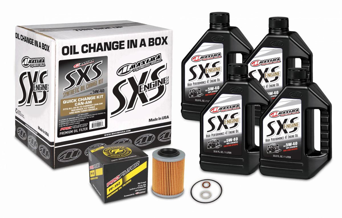 Sxs Quick Change Kit 5w40 With Oil Filter Can Am
