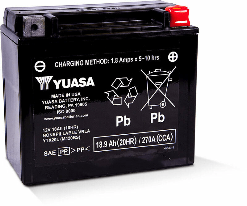 Battery Ytx20l Sealed Factory Activated
