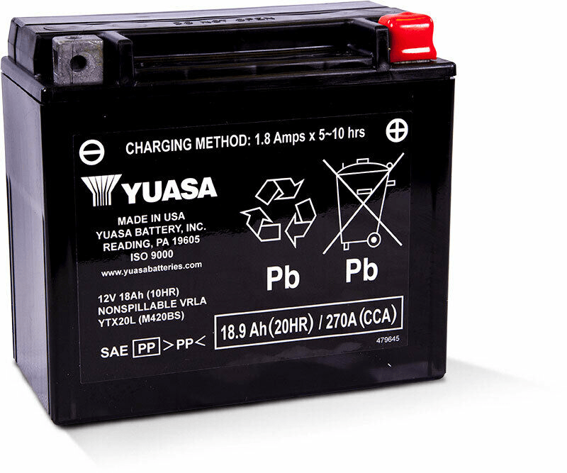 Battery Ytx20l Sealed Factory Activated - AWESOMEOFFROAD.COM