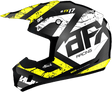 AFX FX-17Y Helmet - Attack - Matte Black/Hi-Vis Yellow - Small 0111-1414 - AWESOMEOFFROAD.COM