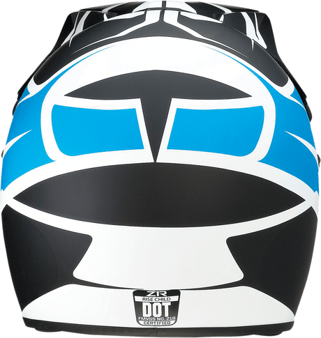 Z1R Child Rise Helmet - Flame - Blue - L/XL 0111-1436 - AWESOMEOFFROAD.COM