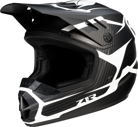 Z1R Youth Rise Helmet - Flame - Black - Medium 0111-1440 - AWESOMEOFFROAD.COM