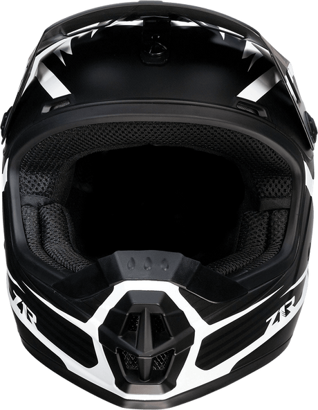 Z1R Youth Rise Helmet - Flame - Black - Large 0111-1441 - AWESOMEOFFROAD.COM