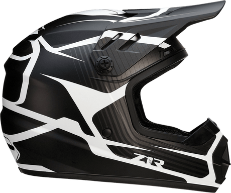 Z1R Youth Rise Helmet - Flame - Black - Small 0111-1439 - AWESOMEOFFROAD.COM