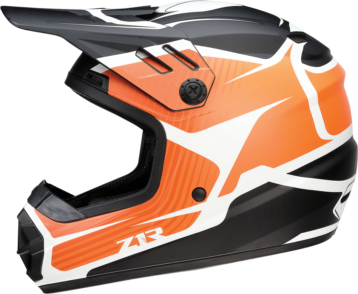 Z1R Youth Rise Helmet - Flame - Orange - Medium 0111-1443 - AWESOMEOFFROAD.COM