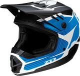 Z1R Youth Rise Helmet - Flame - Blue - Medium 0111-1449 - AWESOMEOFFROAD.COM