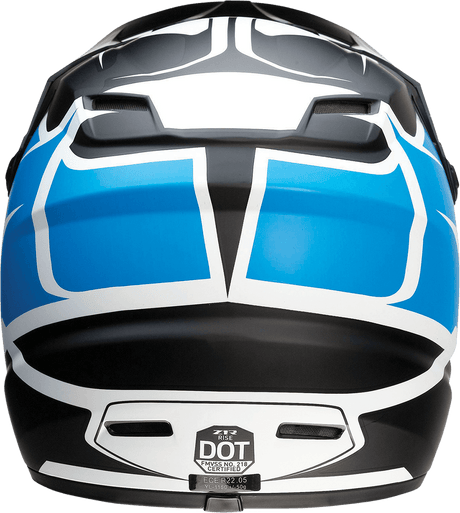 Z1R Youth Rise Helmet - Flame - Blue - Small 0111-1448 - AWESOMEOFFROAD.COM