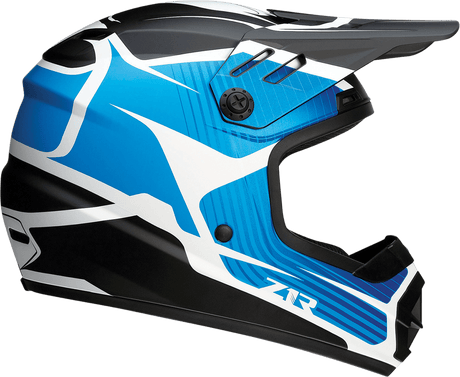 Z1R Youth Rise Helmet - Flame - Blue - Small 0111-1448 - AWESOMEOFFROAD.COM