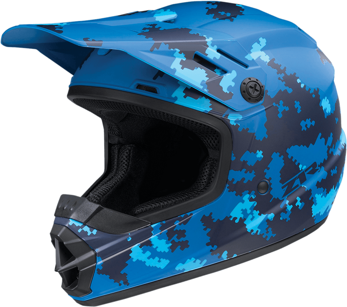 Z1R Youth Rise Helmet - Digi Camo - Blue - Small 0111-1463 - AWESOMEOFFROAD.COM