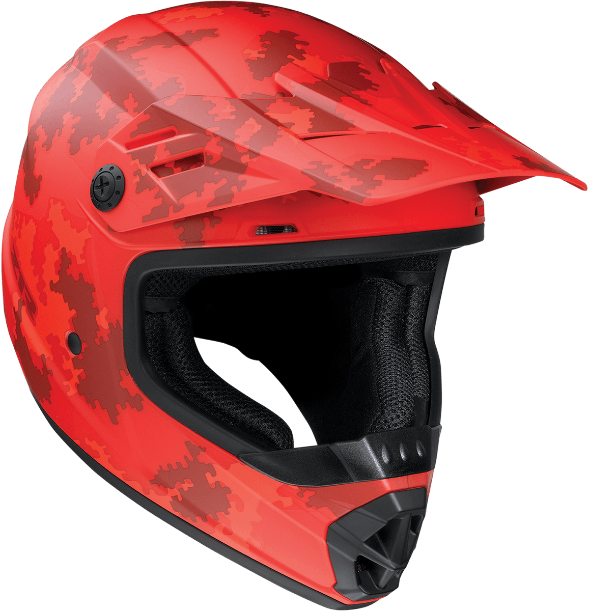 Z1R Youth Rise Helmet - Digi Camo - Red - Large 0111-1462 - AWESOMEOFFROAD.COM