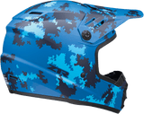 Z1R Youth Rise Helmet - Digi Camo - Blue - Small 0111-1463 - AWESOMEOFFROAD.COM