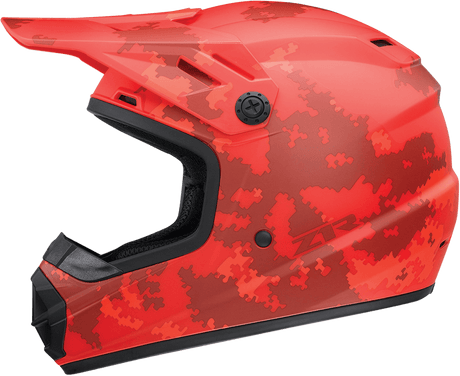 Z1R Youth Rise Helmet - Digi Camo - Red - Medium 0111-1461 - AWESOMEOFFROAD.COM