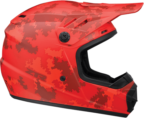 Z1R Youth Rise Helmet - Digi Camo - Red - Large 0111-1462 - AWESOMEOFFROAD.COM