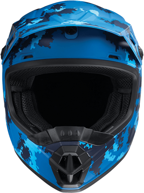 Z1R Youth Rise Helmet - Digi Camo - Blue - Large 0111-1465 - AWESOMEOFFROAD.COM