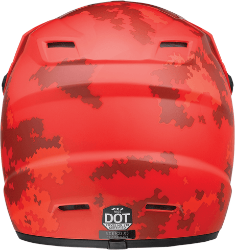 Z1R Youth Rise Helmet - Digi Camo - Red - Large 0111-1462 - AWESOMEOFFROAD.COM