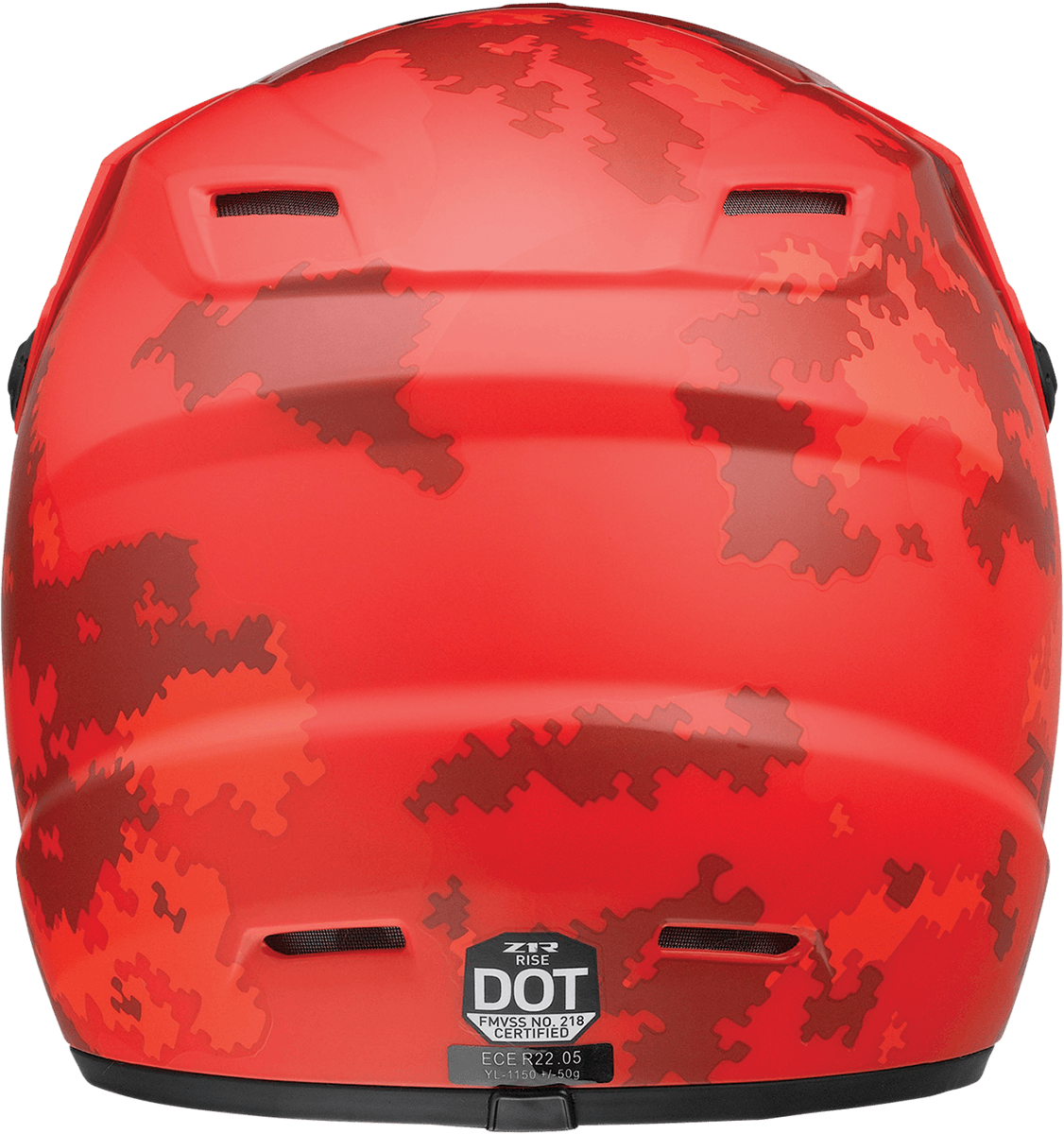 Z1R Youth Rise Helmet - Digi Camo - Red - Small 0111-1460 - AWESOMEOFFROAD.COM