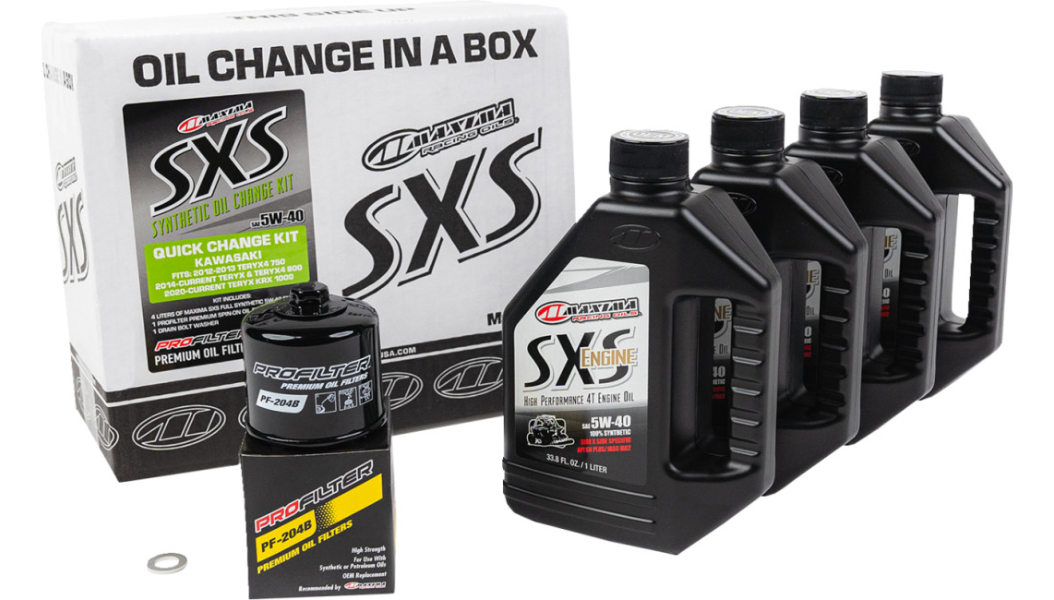 MAXIMA RACING OIL Synthetic Quick Oil Change Kit - Kawasaki KRX