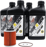 Side X Side Oil Change Kit 10w40 With Oil Filter Can Am - AWESOMEOFFROAD.COM