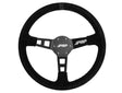 PRP Deep Dish Suede Steering Wheel- Black - AWESOMEOFFROAD.COM