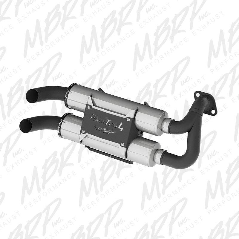 MBRP Slip-on system Dual Stack Performance Muffler for Polaris RZR S 1000 & General 1000 - AWESOMEOFFROAD.COM